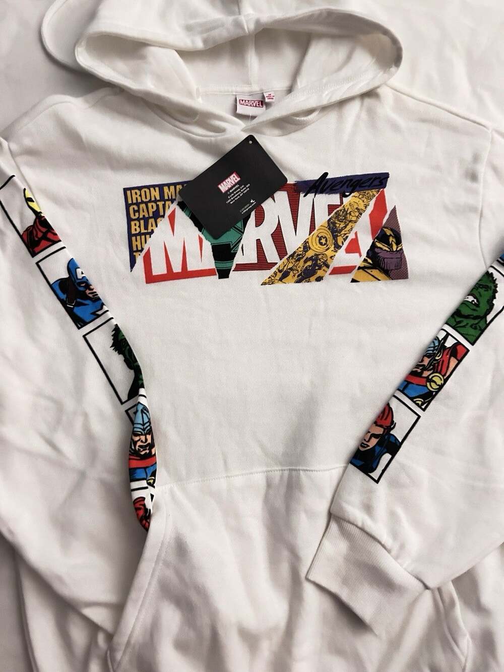 Marvel Logo Hoodie Sz M